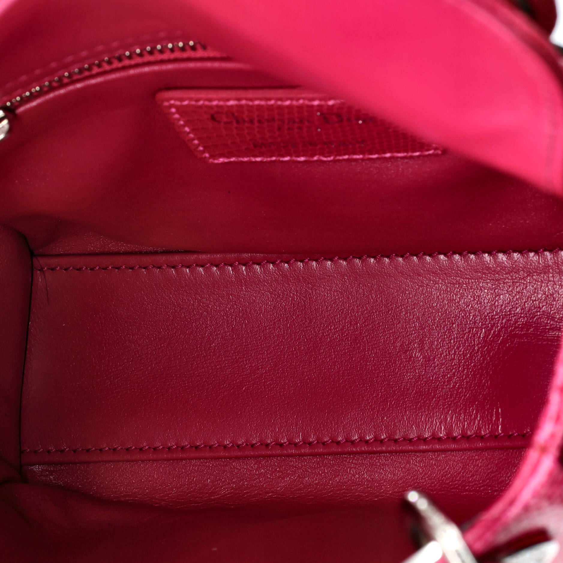 Lady Dior Bag Lizard with Crystal Charms Mini
