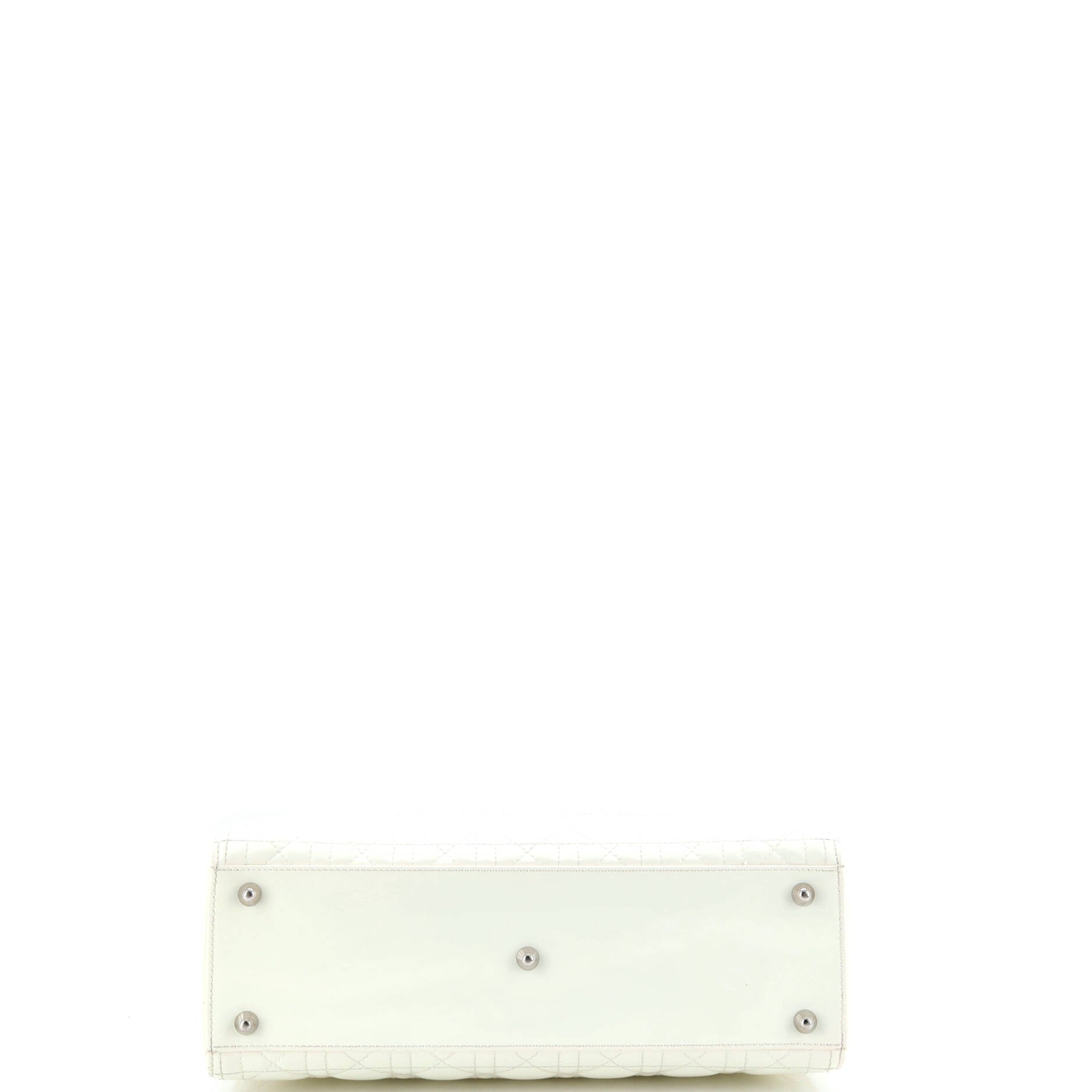Lady Dior Bag Cannage Quilt Patent Large
