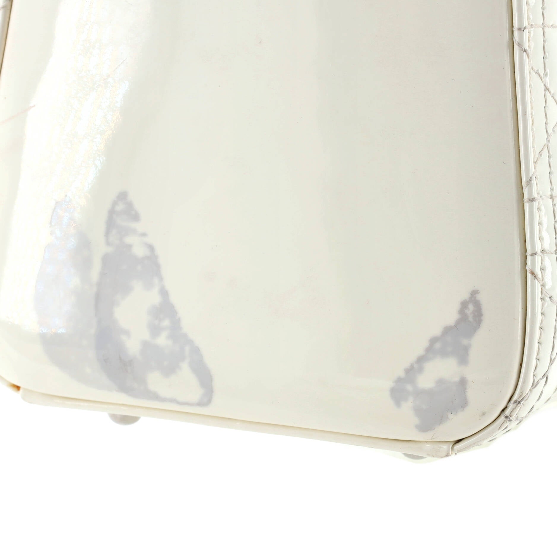 Lady Dior Bag Cannage Quilt Patent Large