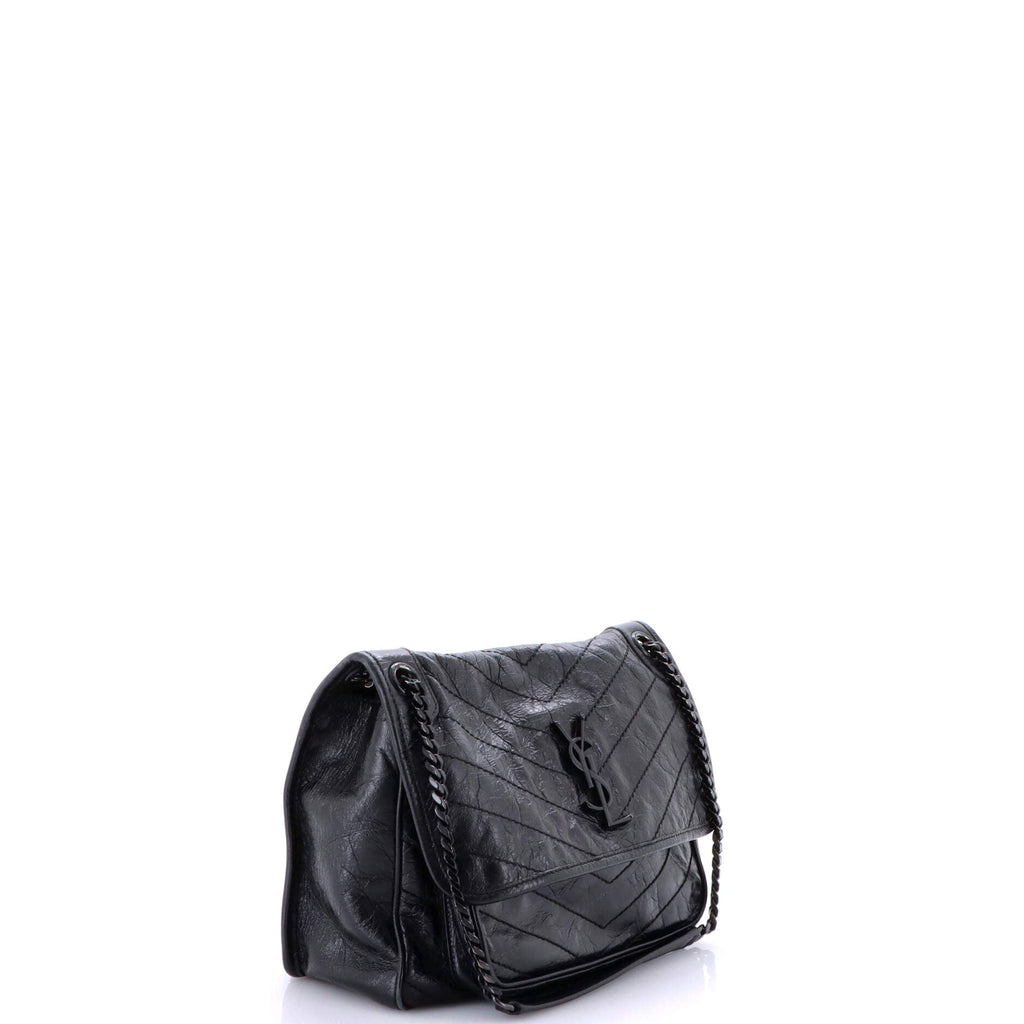 Niki Chain Flap Bag Matelasse Chevron Leather Medium
