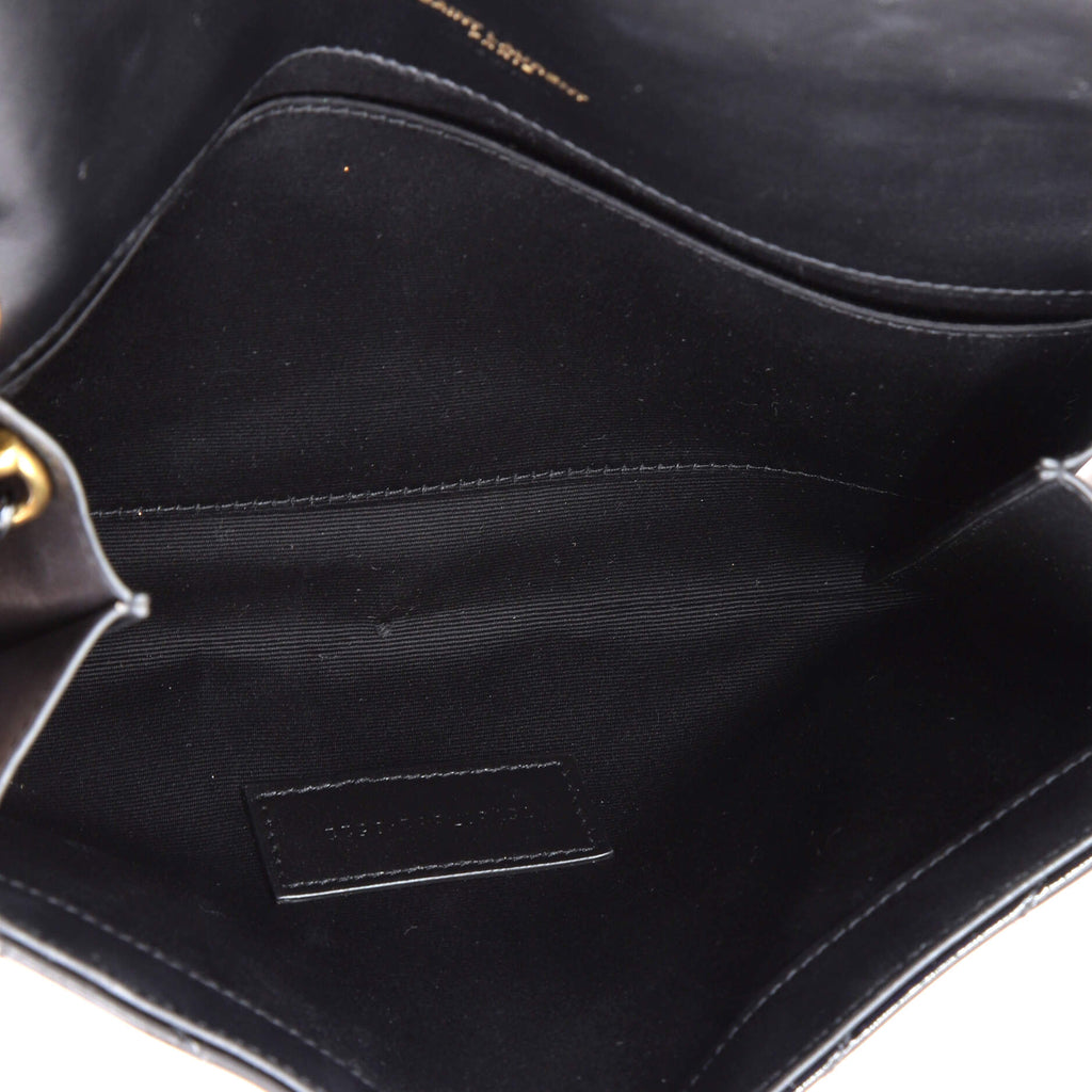 Cassandre Flap Envelope Wristlet Pouch Matelasse Chevron Patent