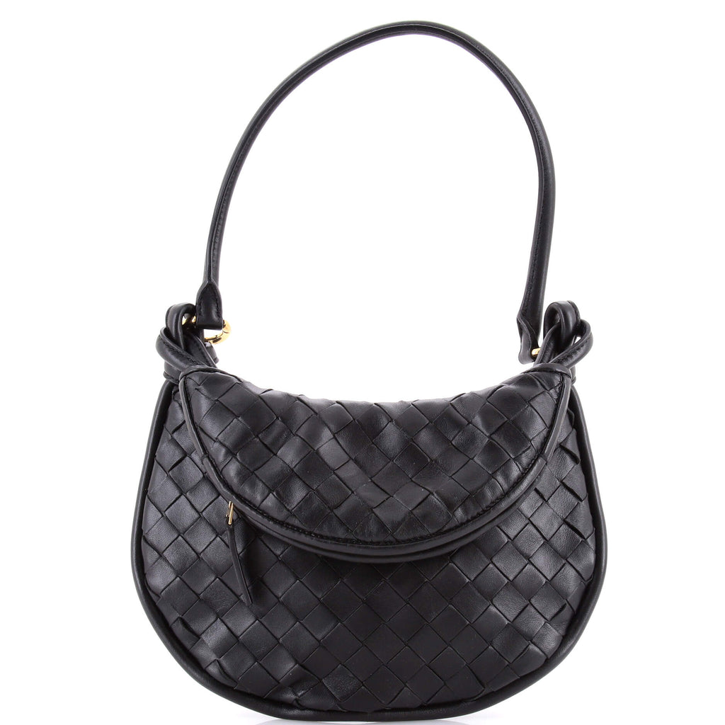 Gemelli Shoulder Bag Intrecciato Leather Small