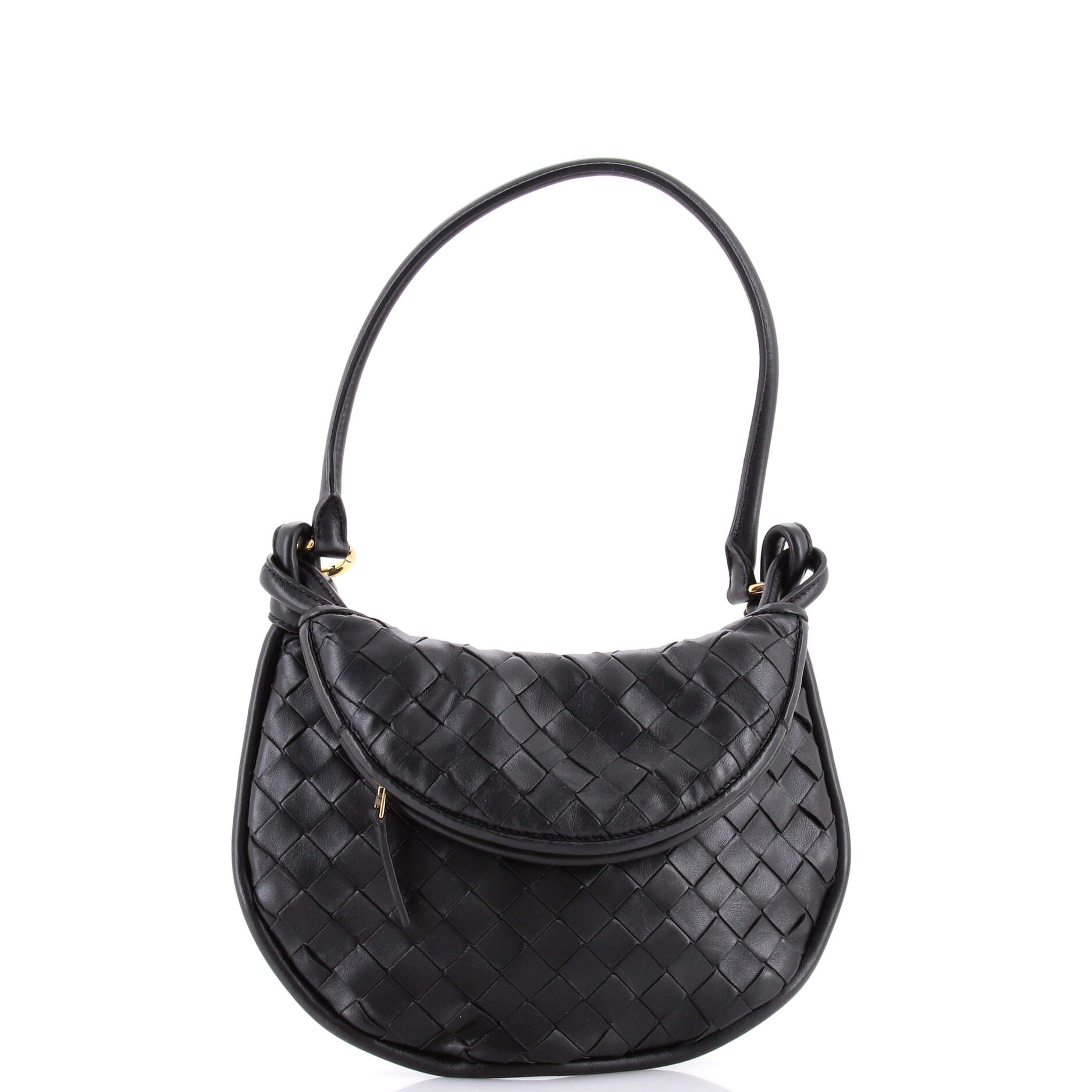 Gemelli Shoulder Bag Intrecciato Leather Small