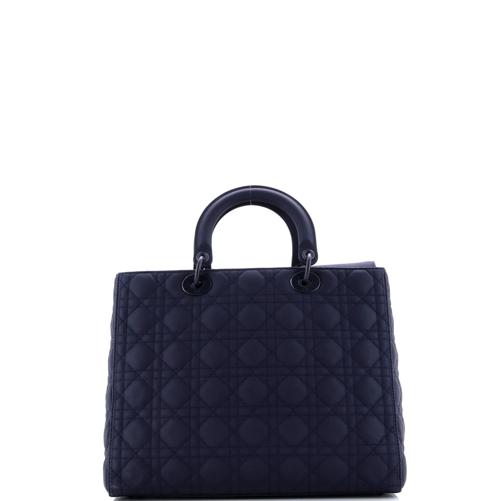 Ultra Matte Lady Dior Bag Cannage Quilt Calfskin Large