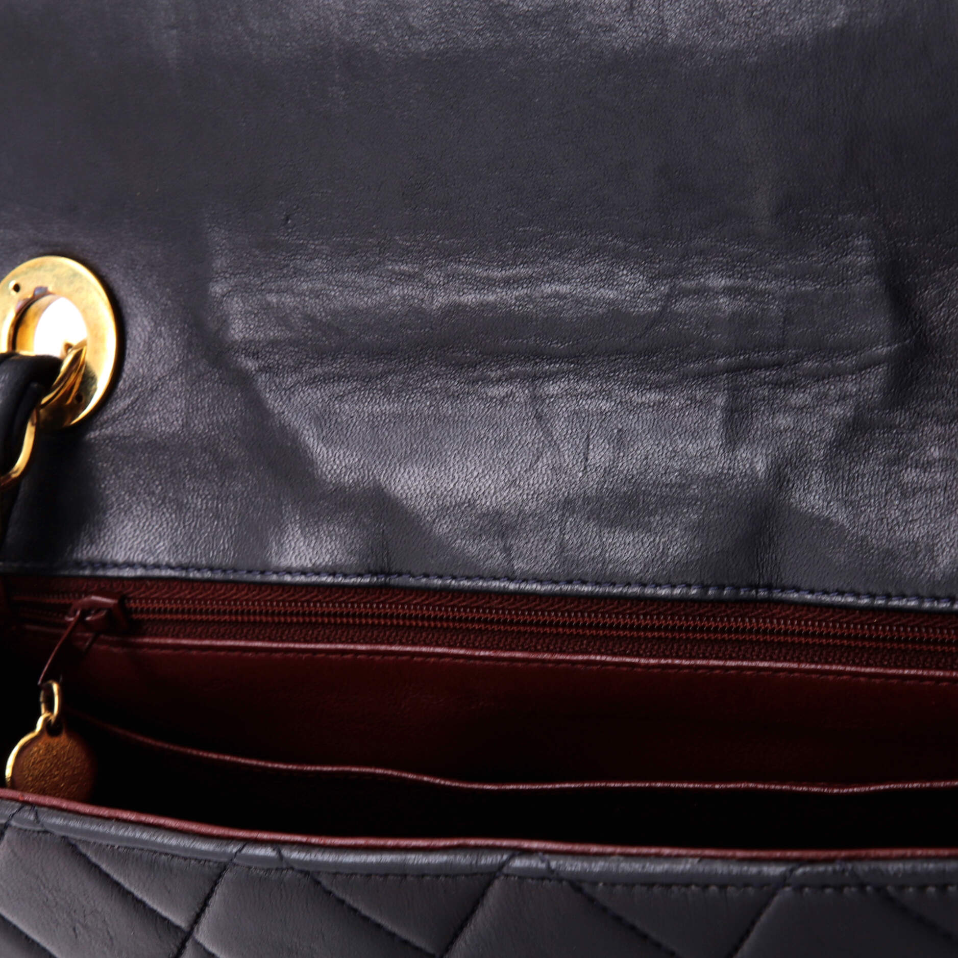 Vintage Square CC Flap Bag Quilted Lambskin Medium