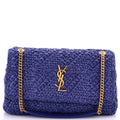 Jamie Flap Bag Crochet Raffia Medium