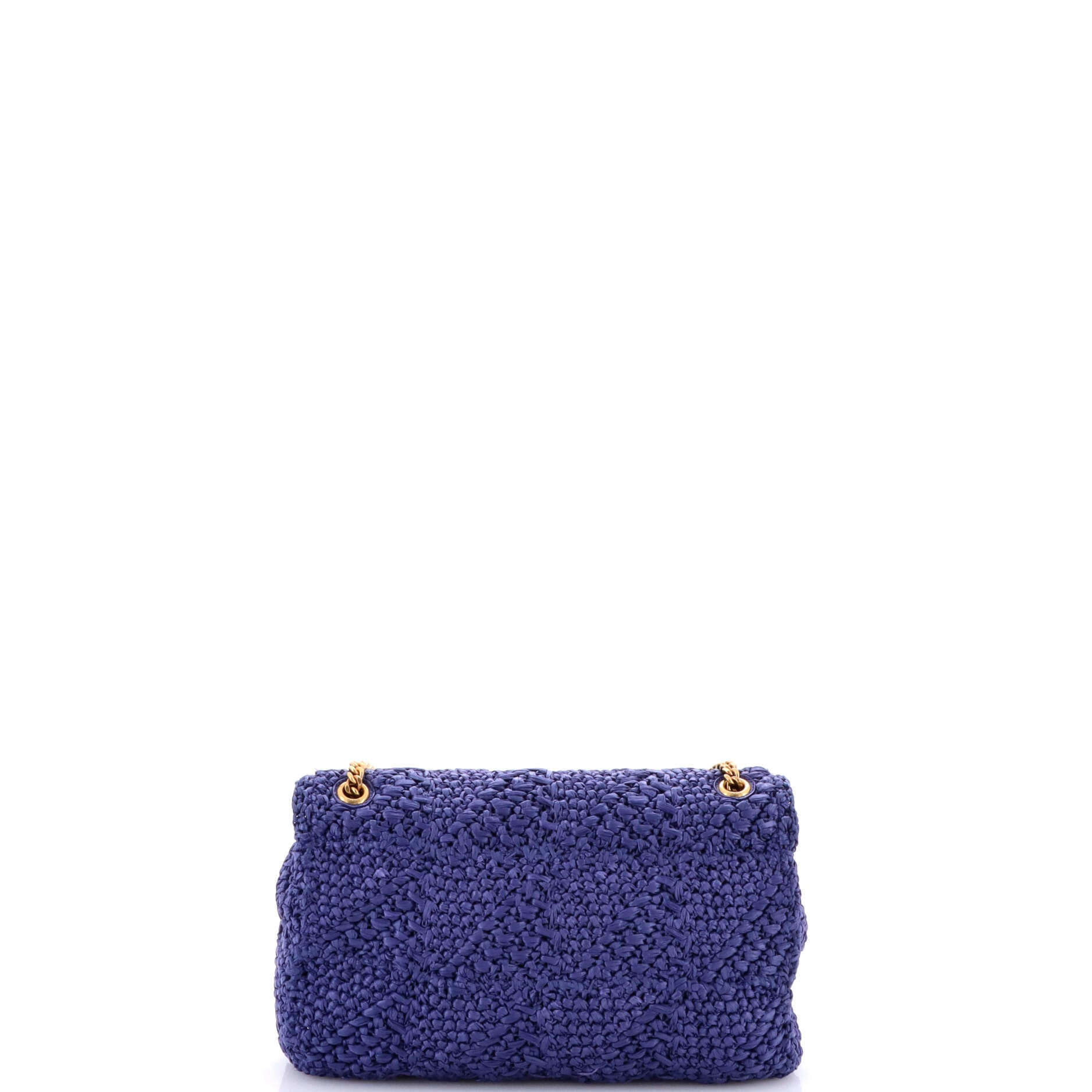 Jamie Flap Bag Crochet Raffia Medium