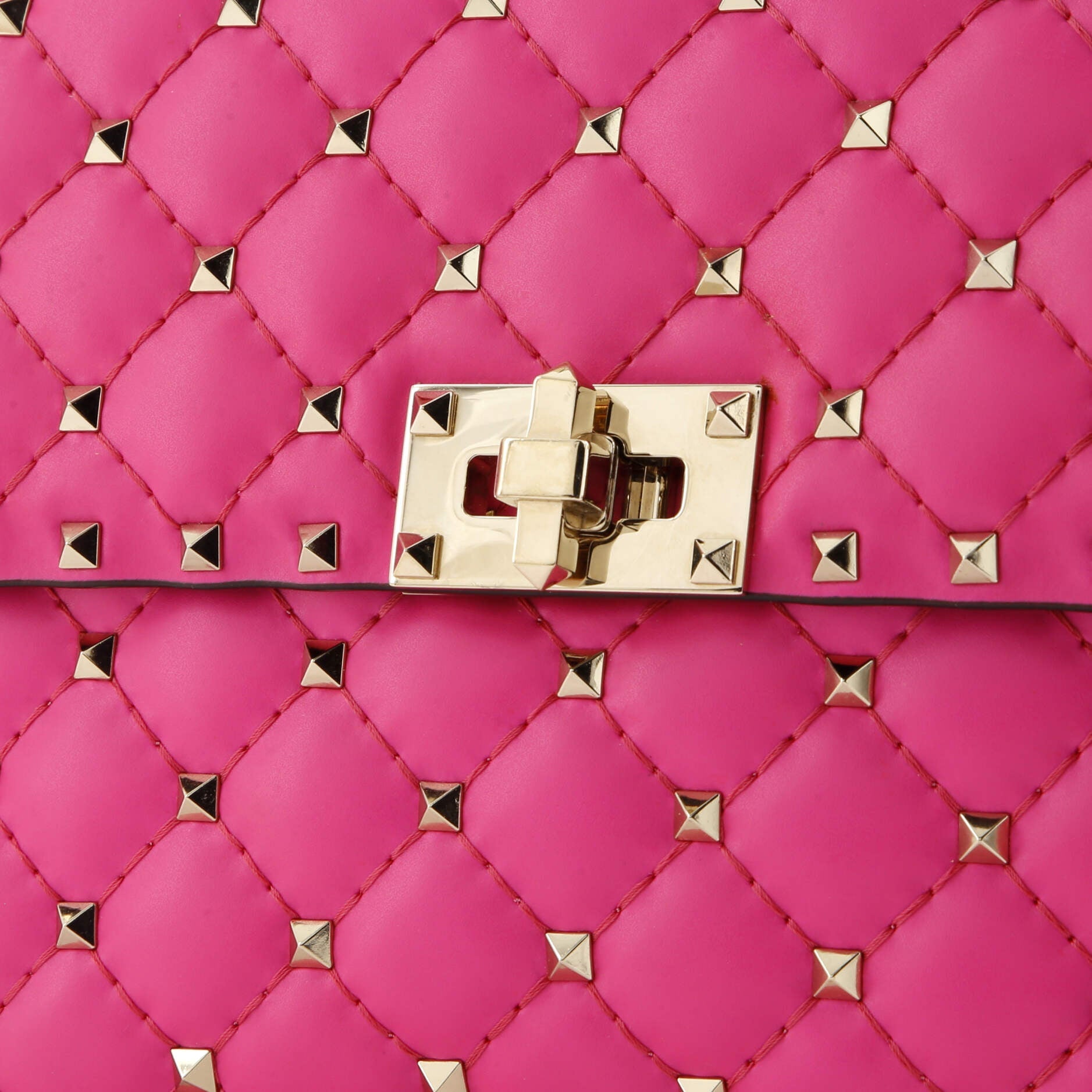 Rockstud Spike Flap Bag Quilted Leather Medium