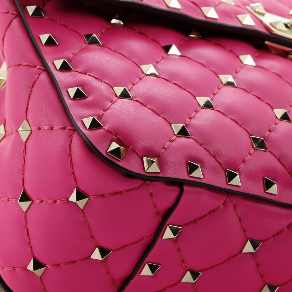 Rockstud Spike Flap Bag Quilted Leather Medium