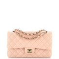 Classic Double Flap Bag Quilted Caviar Medium