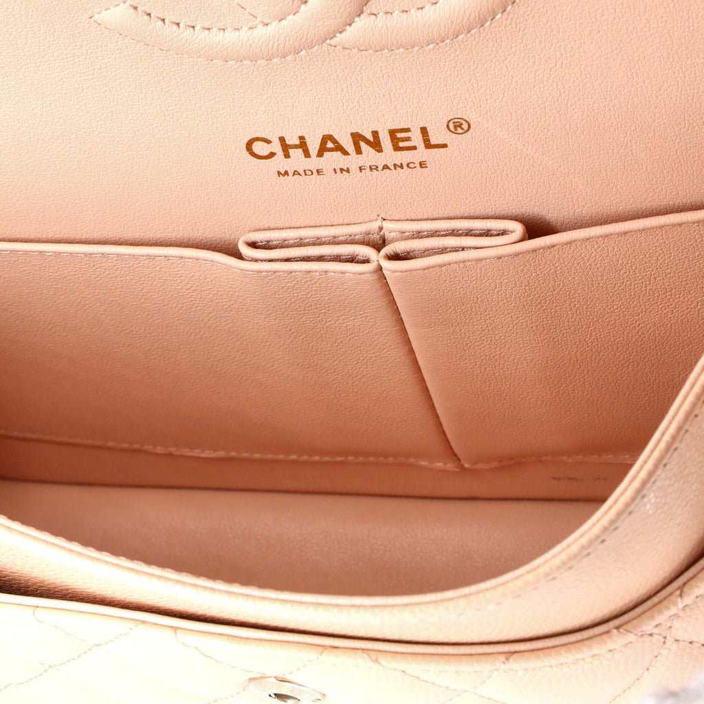 Classic Double Flap Bag Quilted Caviar Medium