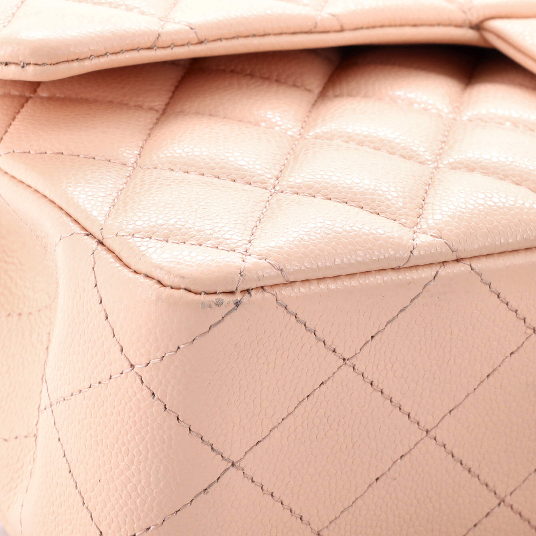 Classic Double Flap Bag Quilted Caviar Medium