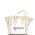 Bicolor Luggage Bag Leather Mini