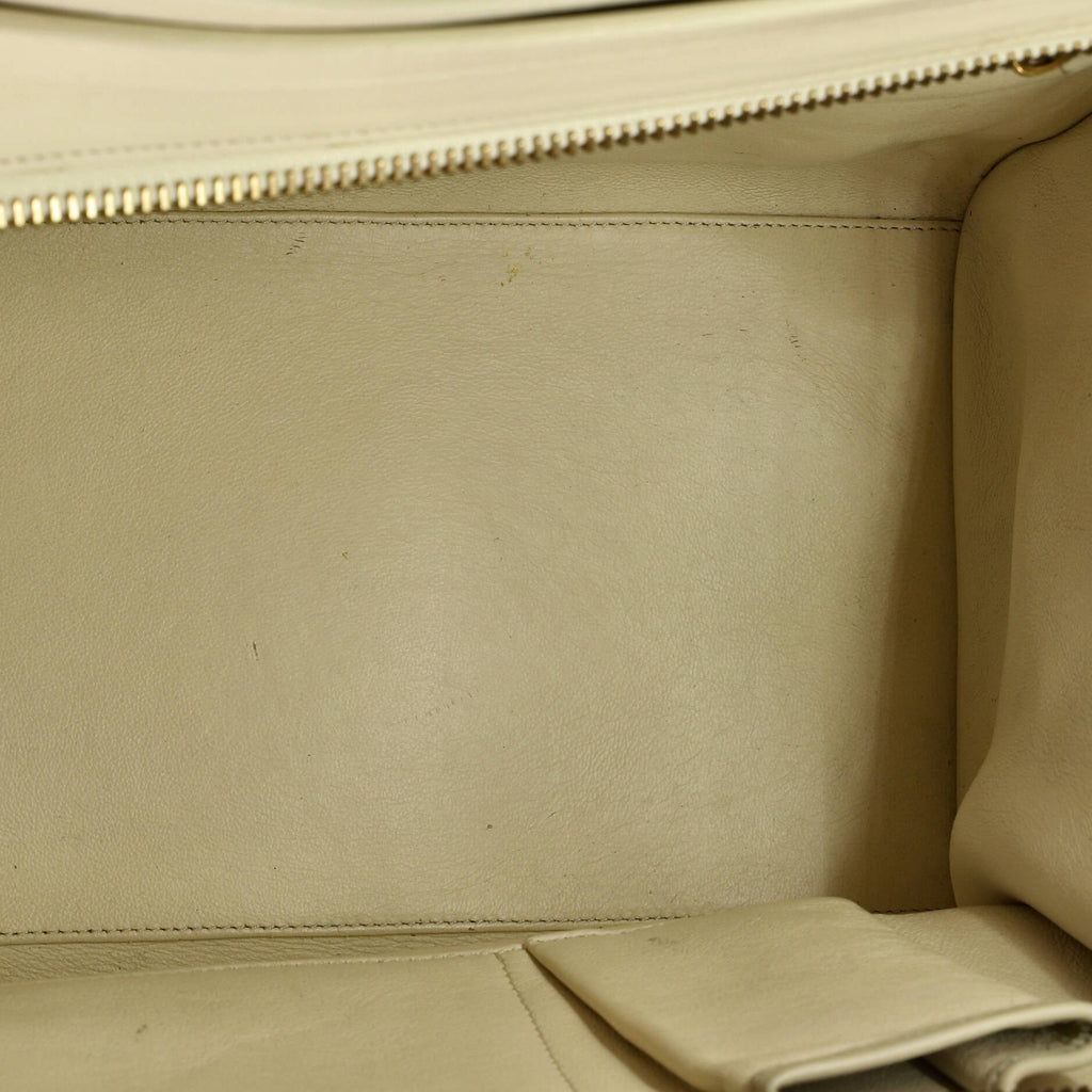 Bicolor Luggage Bag Leather Mini