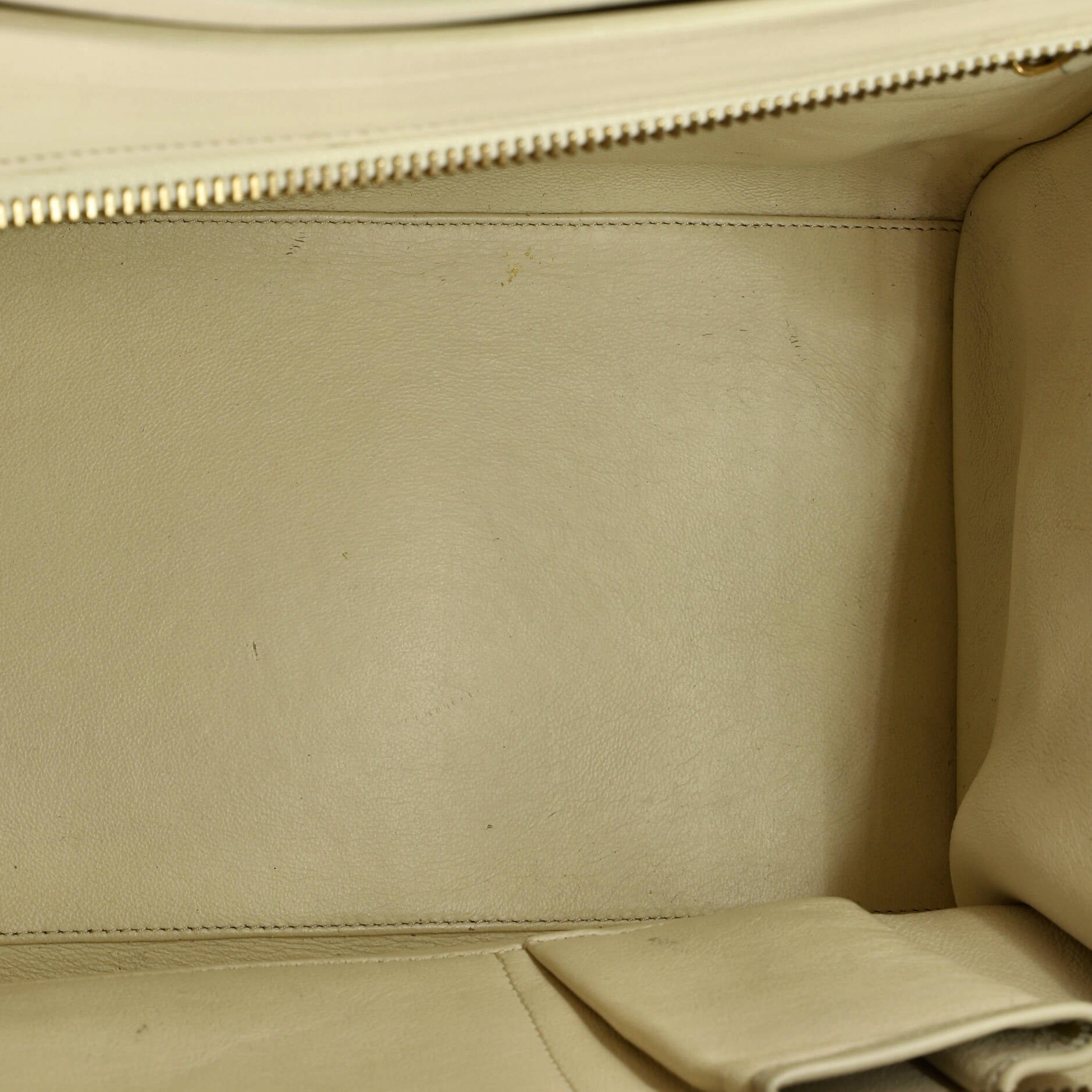 Bicolor Luggage Bag Leather Mini