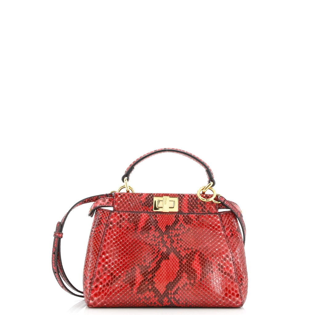 Peekaboo Bag Python Mini