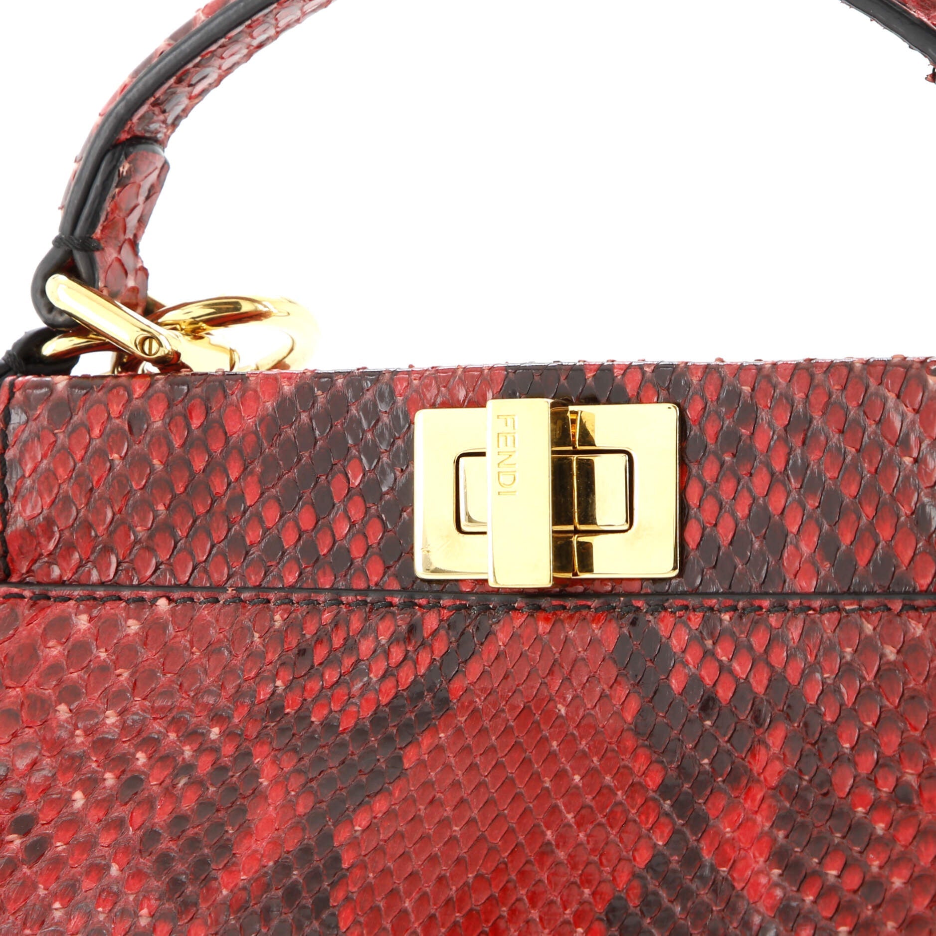 Peekaboo Bag Python Mini