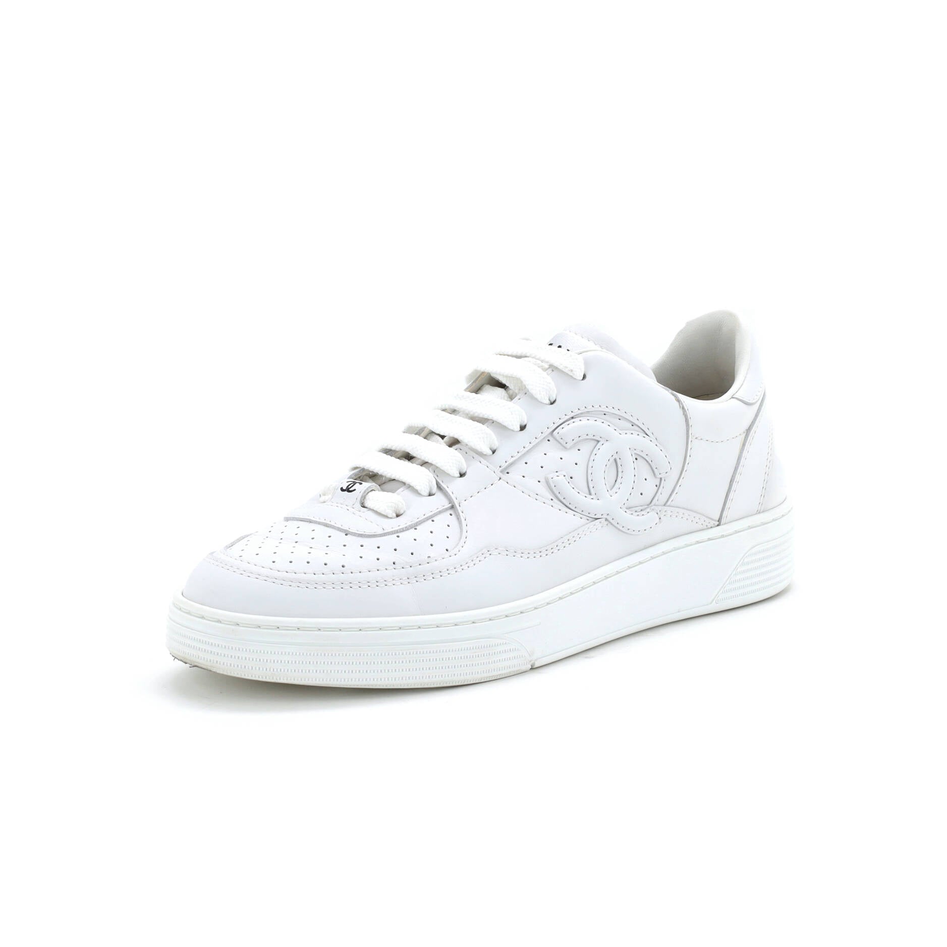 Women's CC Low-Top Sneakers Perforated Leather