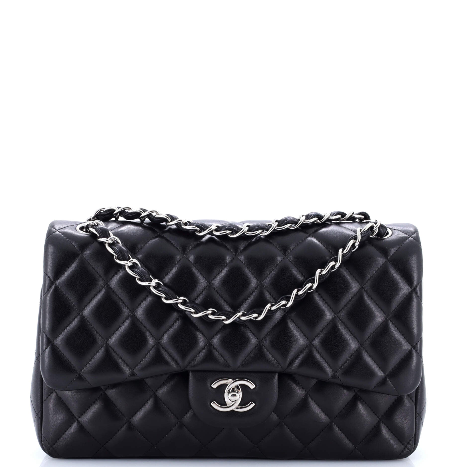 Classic Double Flap Bag Quilted Lambskin Jumbo
