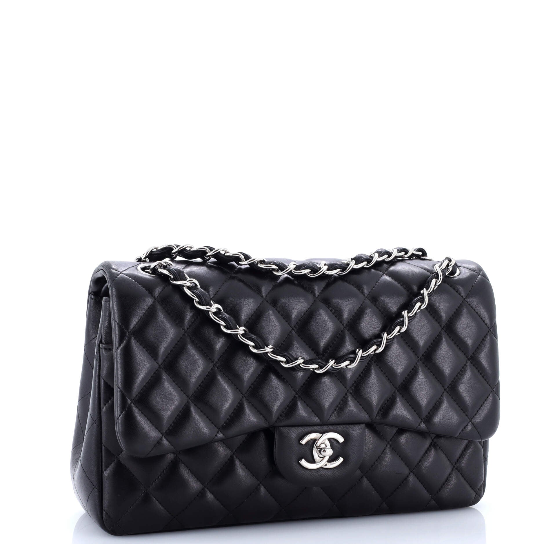 Classic Double Flap Bag Quilted Lambskin Jumbo