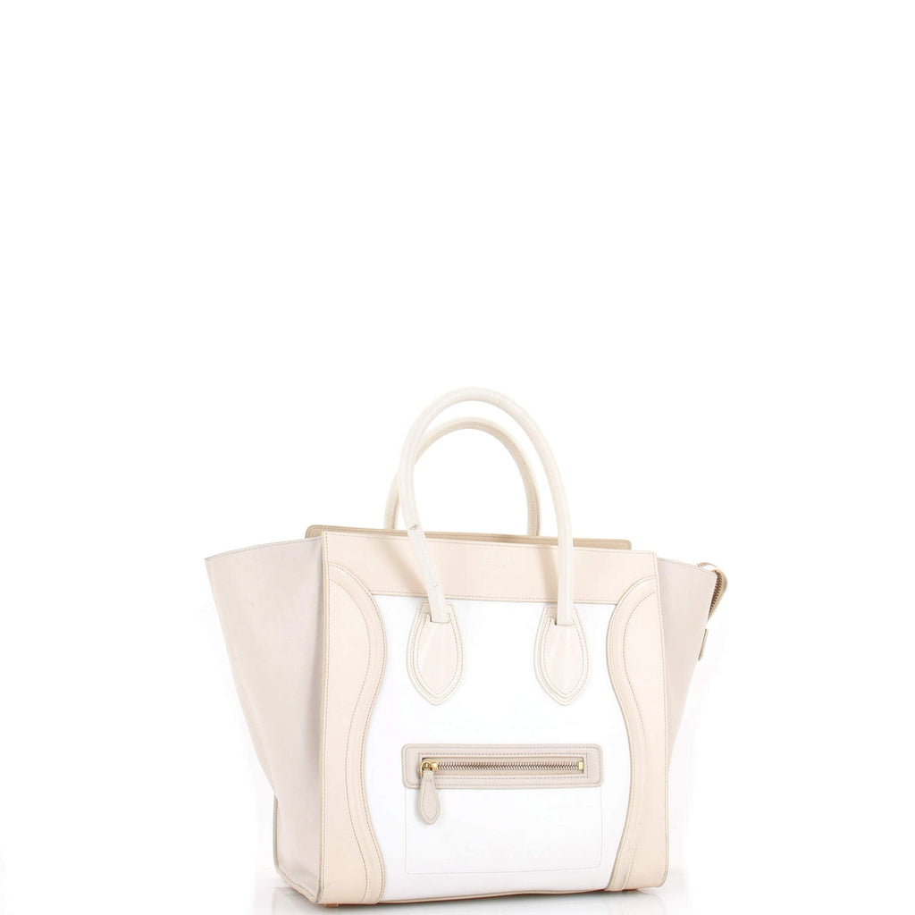 Tricolor Luggage Bag Leather Mini
