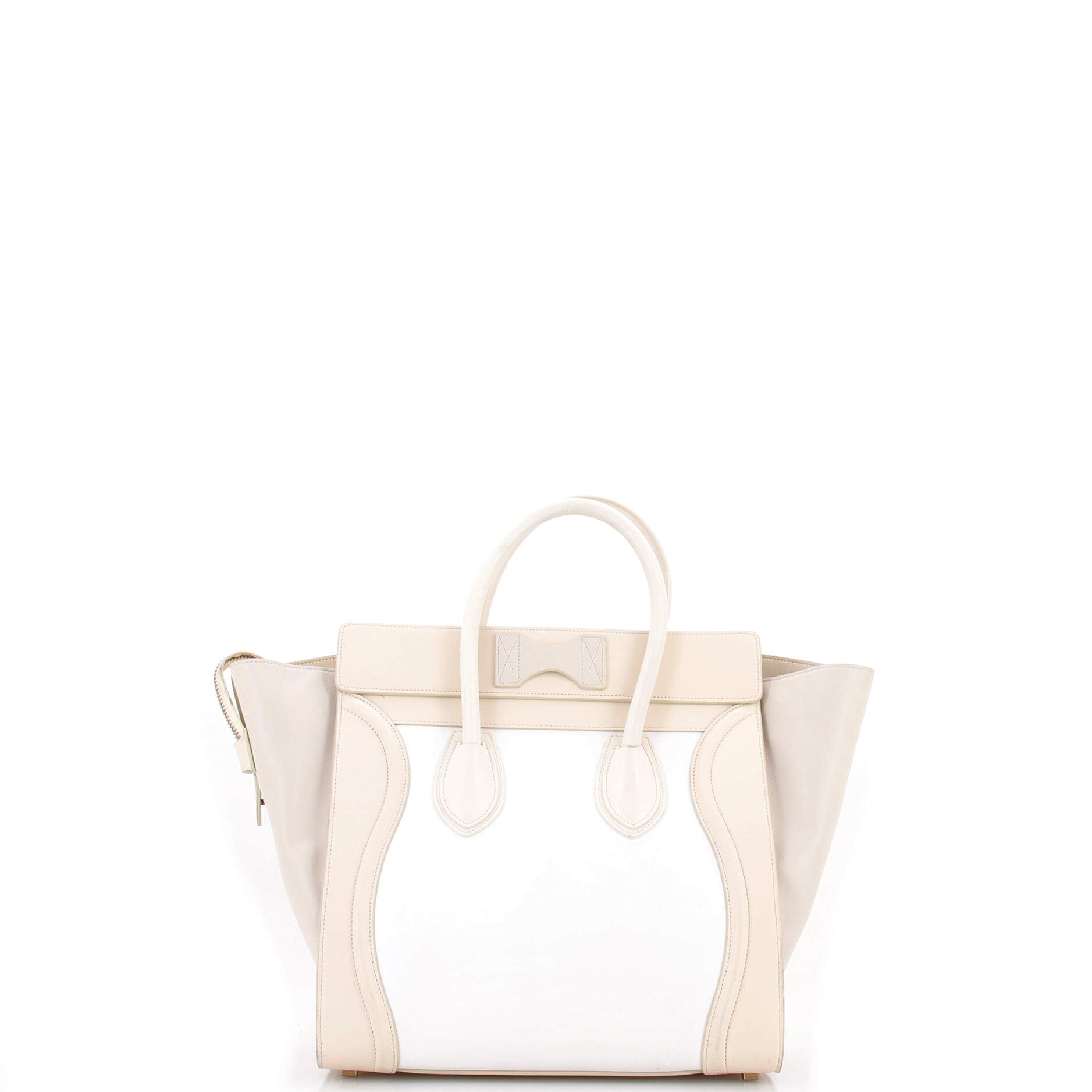 Tricolor Luggage Bag Leather Mini