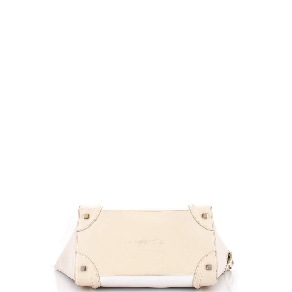 Tricolor Luggage Bag Leather Mini