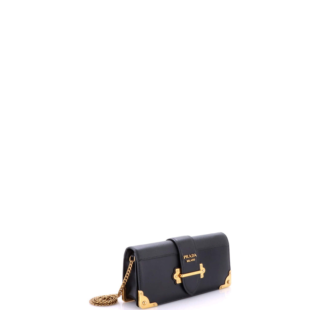 Cahier Chain Clutch City Calf and Saffiano