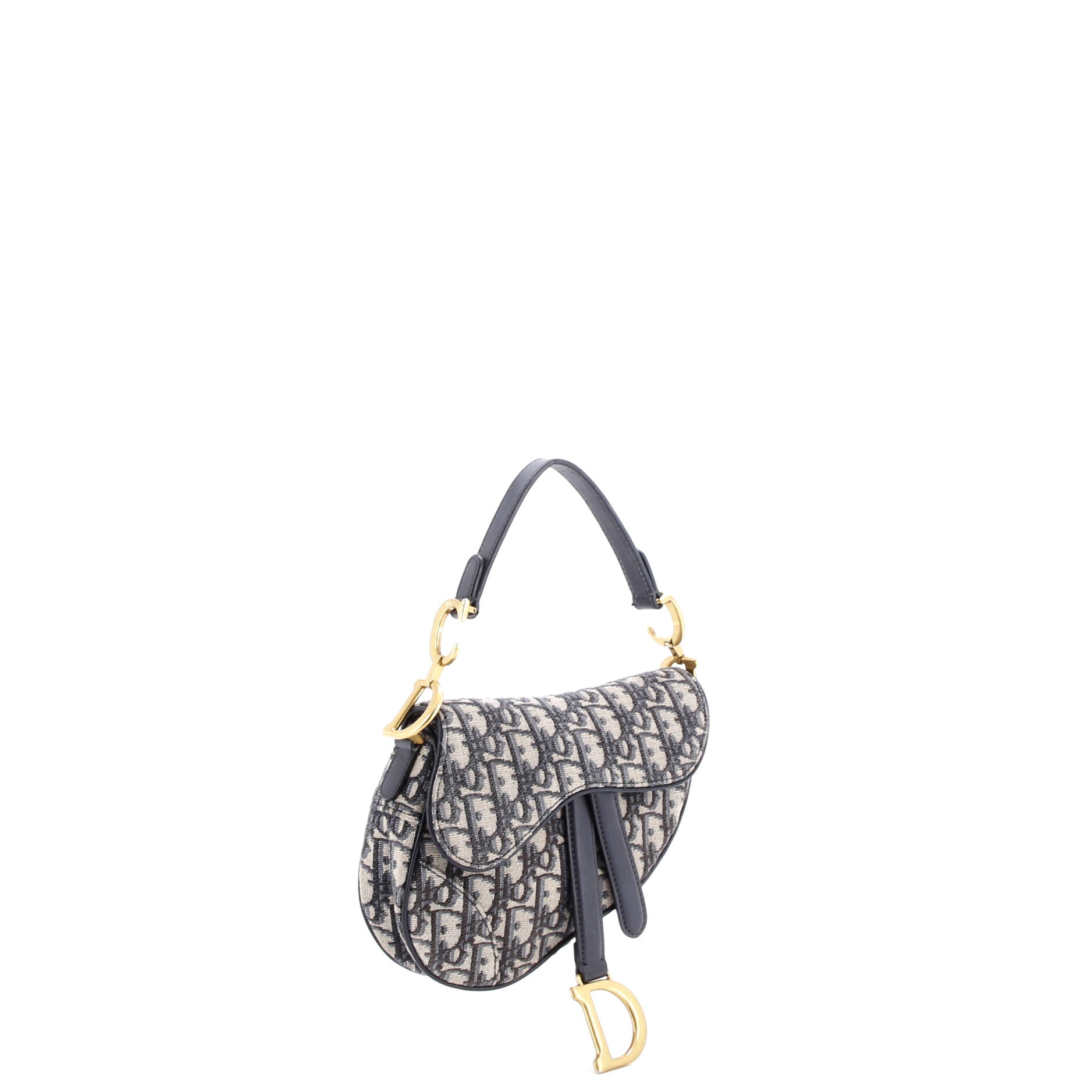 Saddle Handbag Oblique Canvas Mini