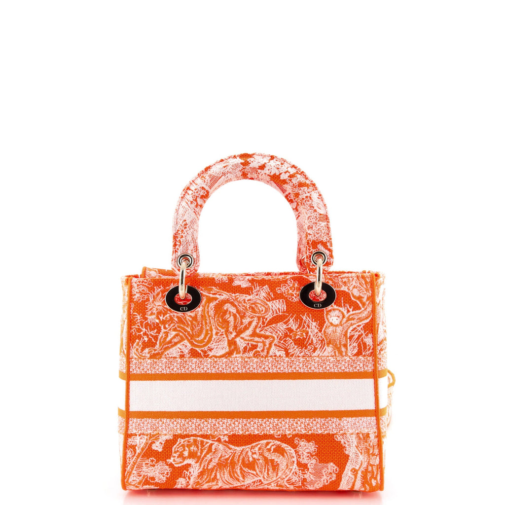 Toile de Jouy Lady D-Lite Bag Embroidered Canvas