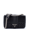 Chain Flap Shoulder Bag Diagramme Quilted Leather Medium