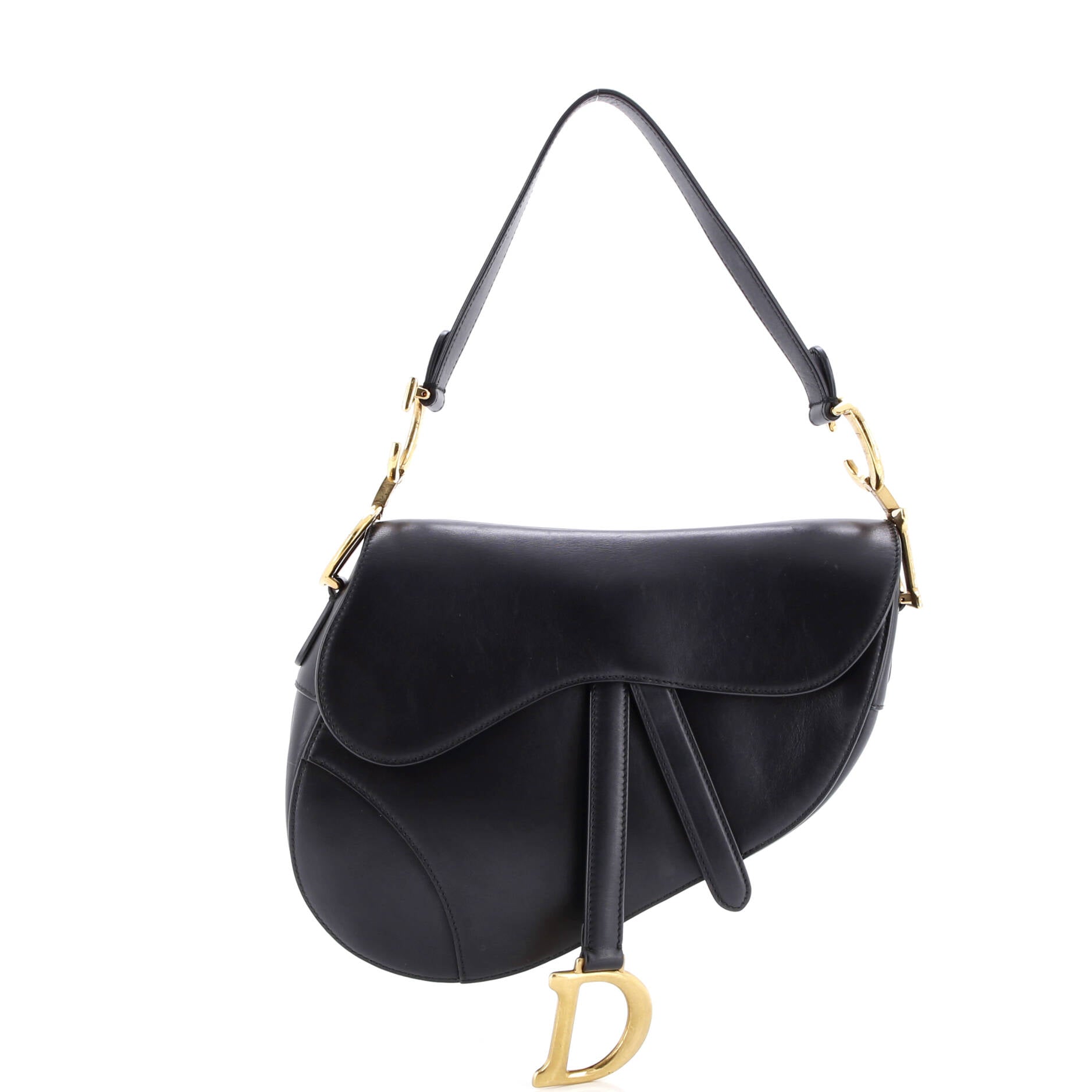 Saddle Handbag Leather Medium