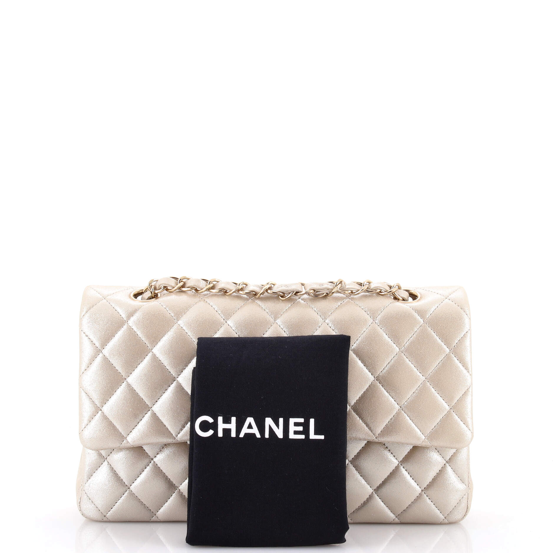 Classic Double Flap Bag Quilted Iridescent Calfskin Medium