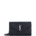 Classic Monogram Chain Wallet Mixed Matelasse Leather Medium
