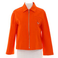 Women's One Pocket Zip Up Jacket Viscose Blend