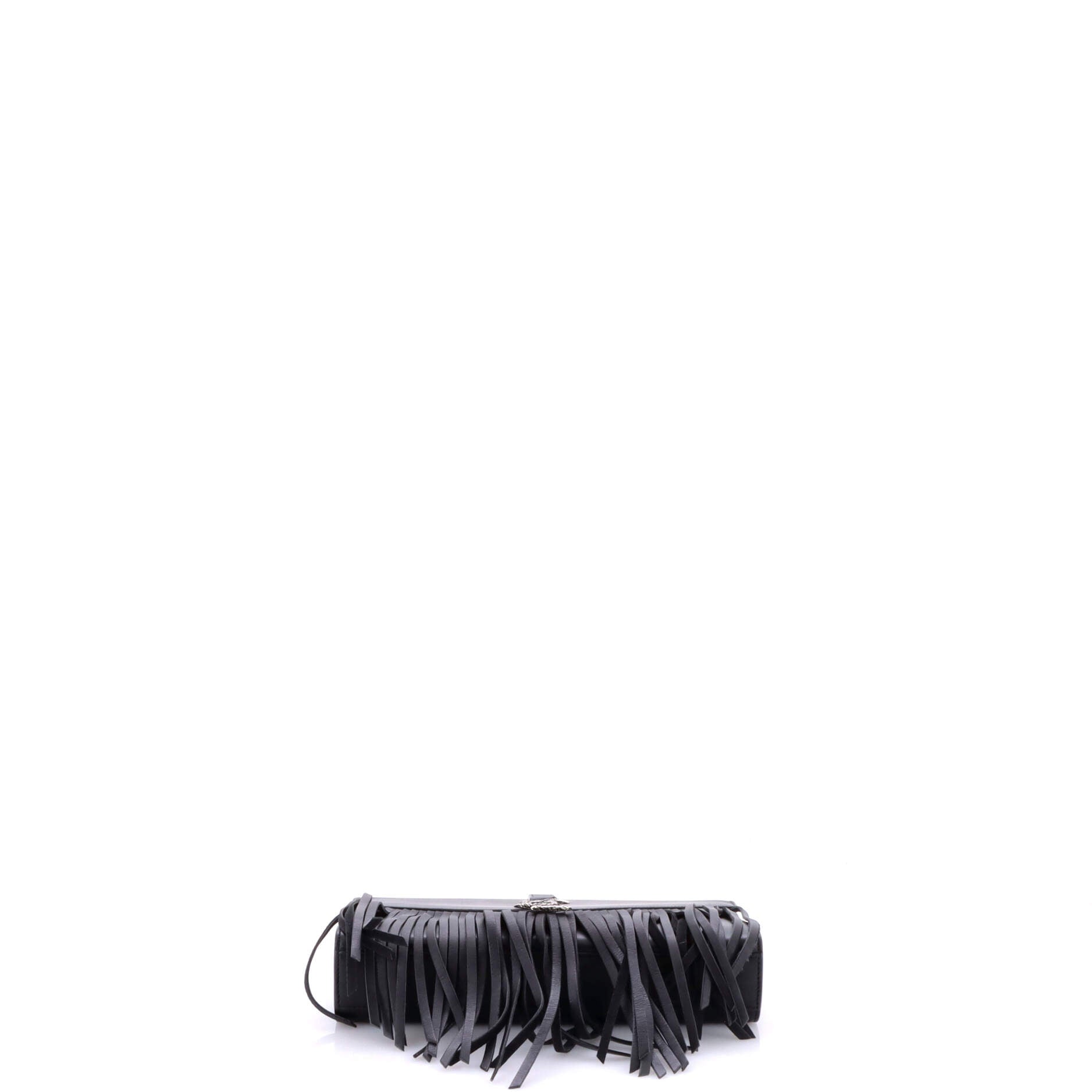 Classic Monogram Fringe Crossbody Bag Leather Medium