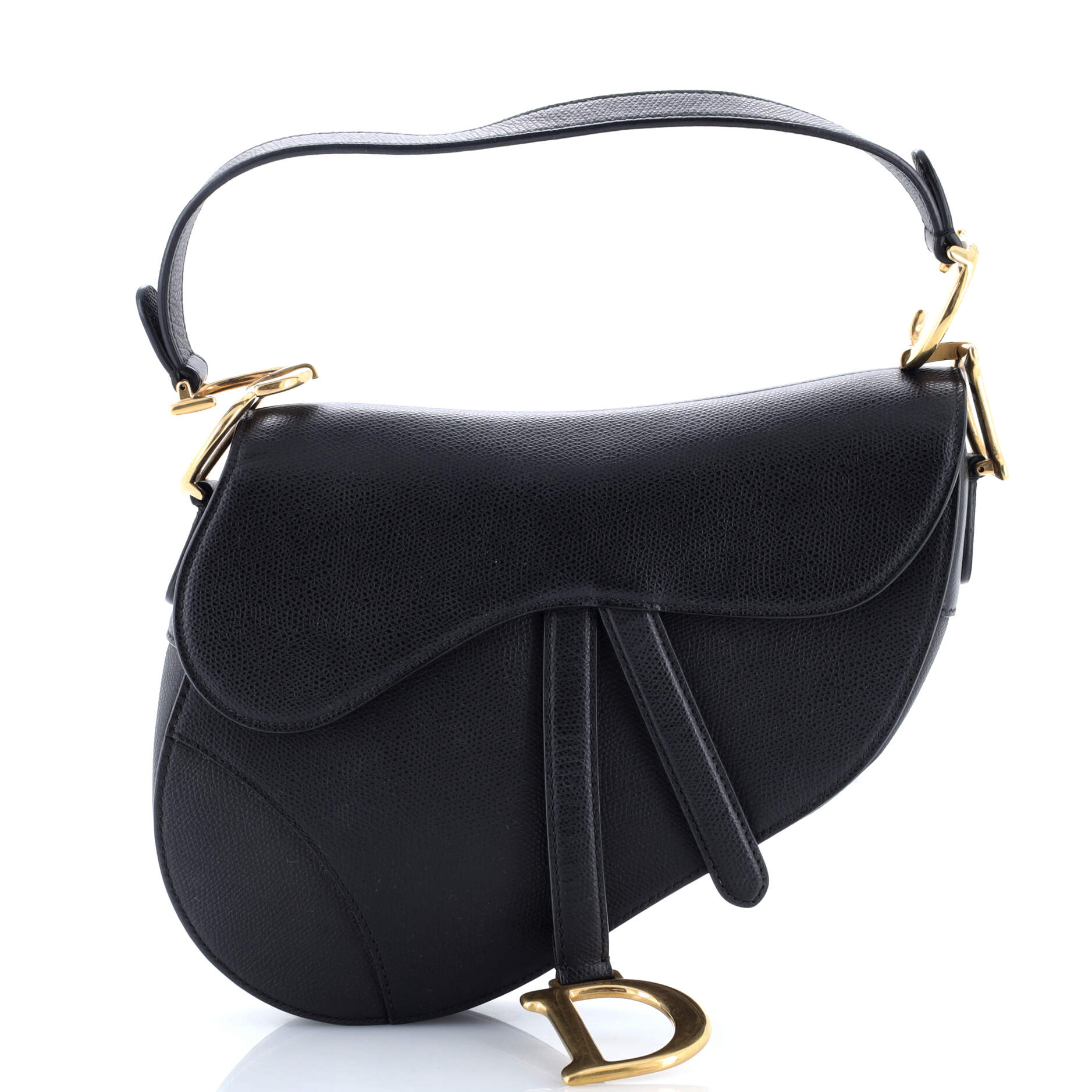 Saddle Handbag Leather Medium