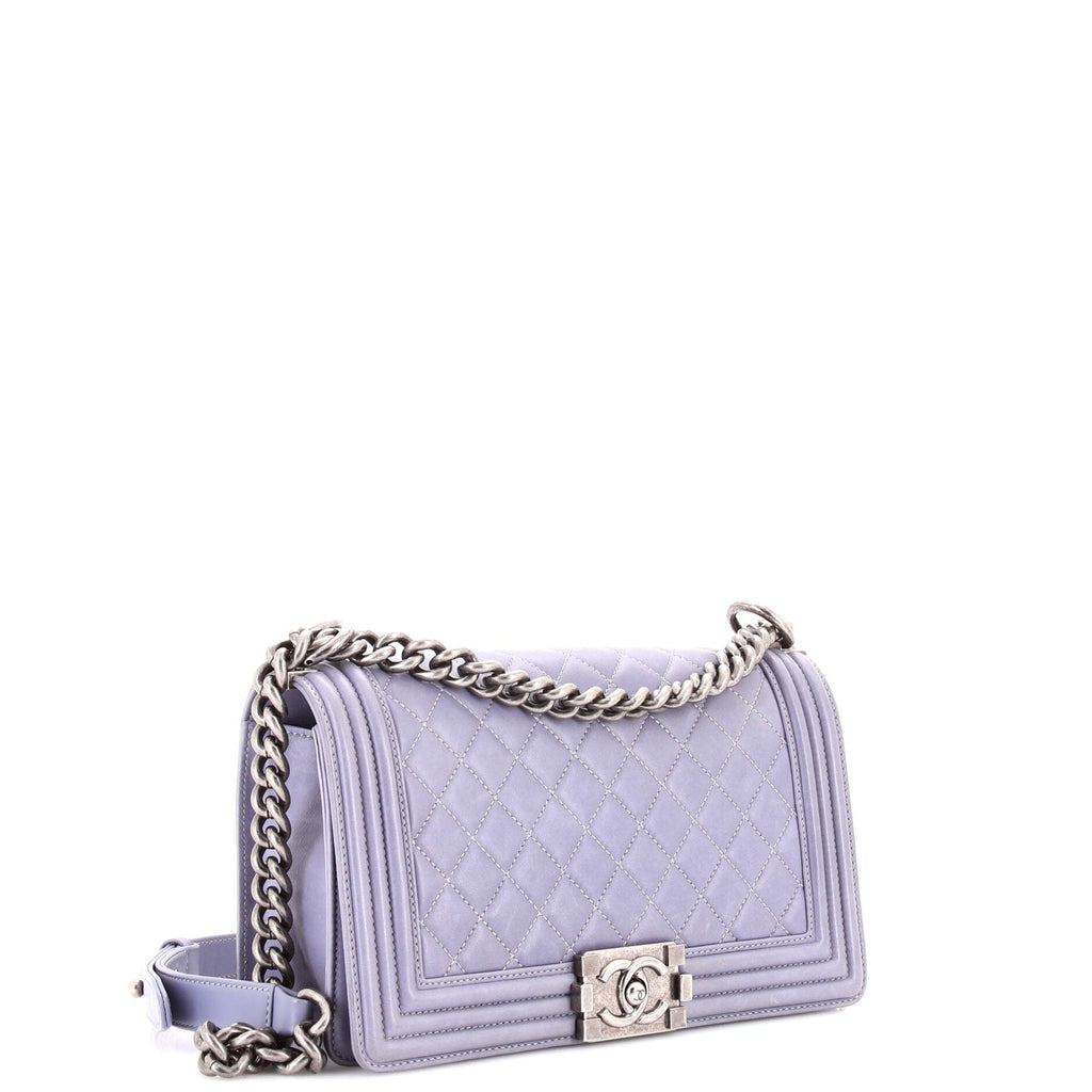 Boy Flap Bag Quilted Lambskin Old Medium