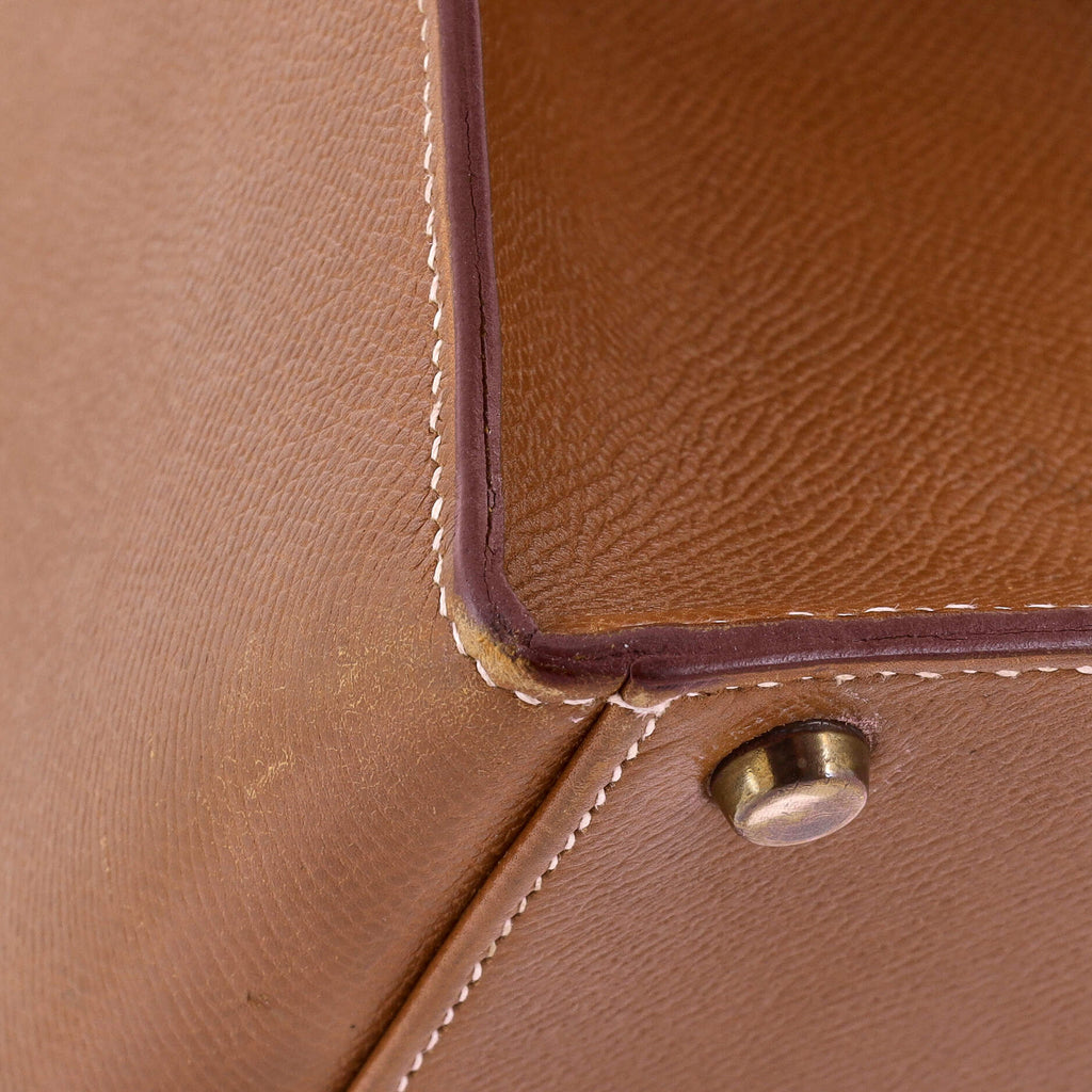 Kelly Handbag Gold Courchevel with Gold Hardware 35