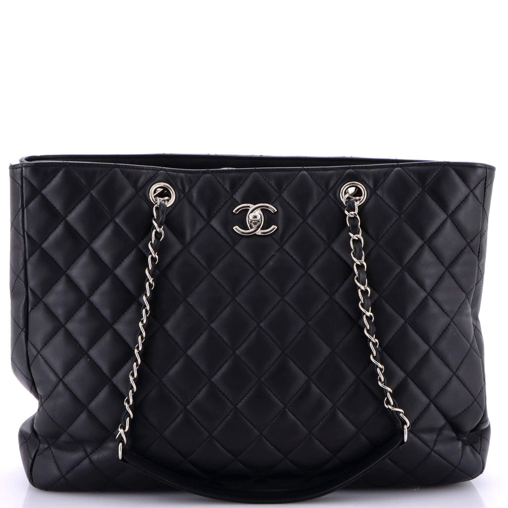 Classic CC Shopping Tote Quilted Calfskin Large