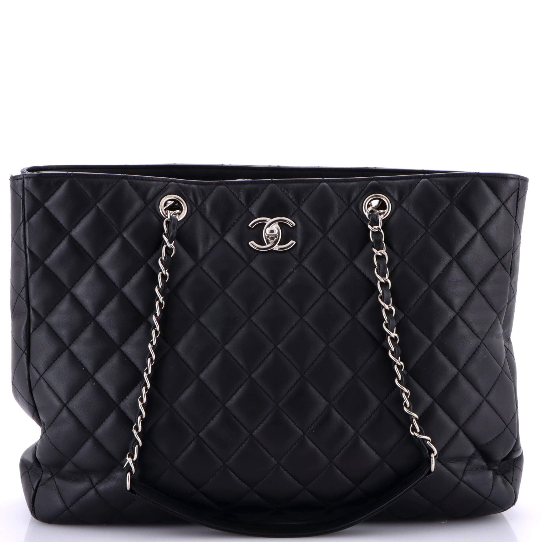Classic CC Shopping Tote Quilted Calfskin Large