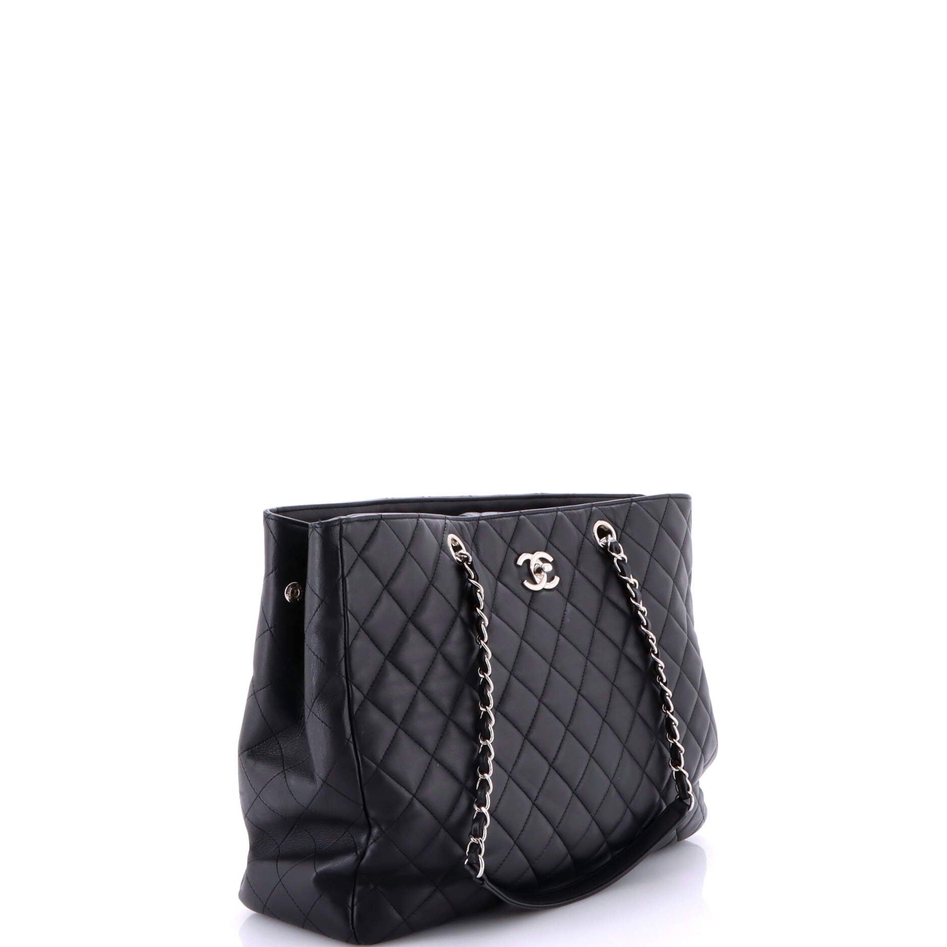 Classic CC Shopping Tote Quilted Calfskin Large