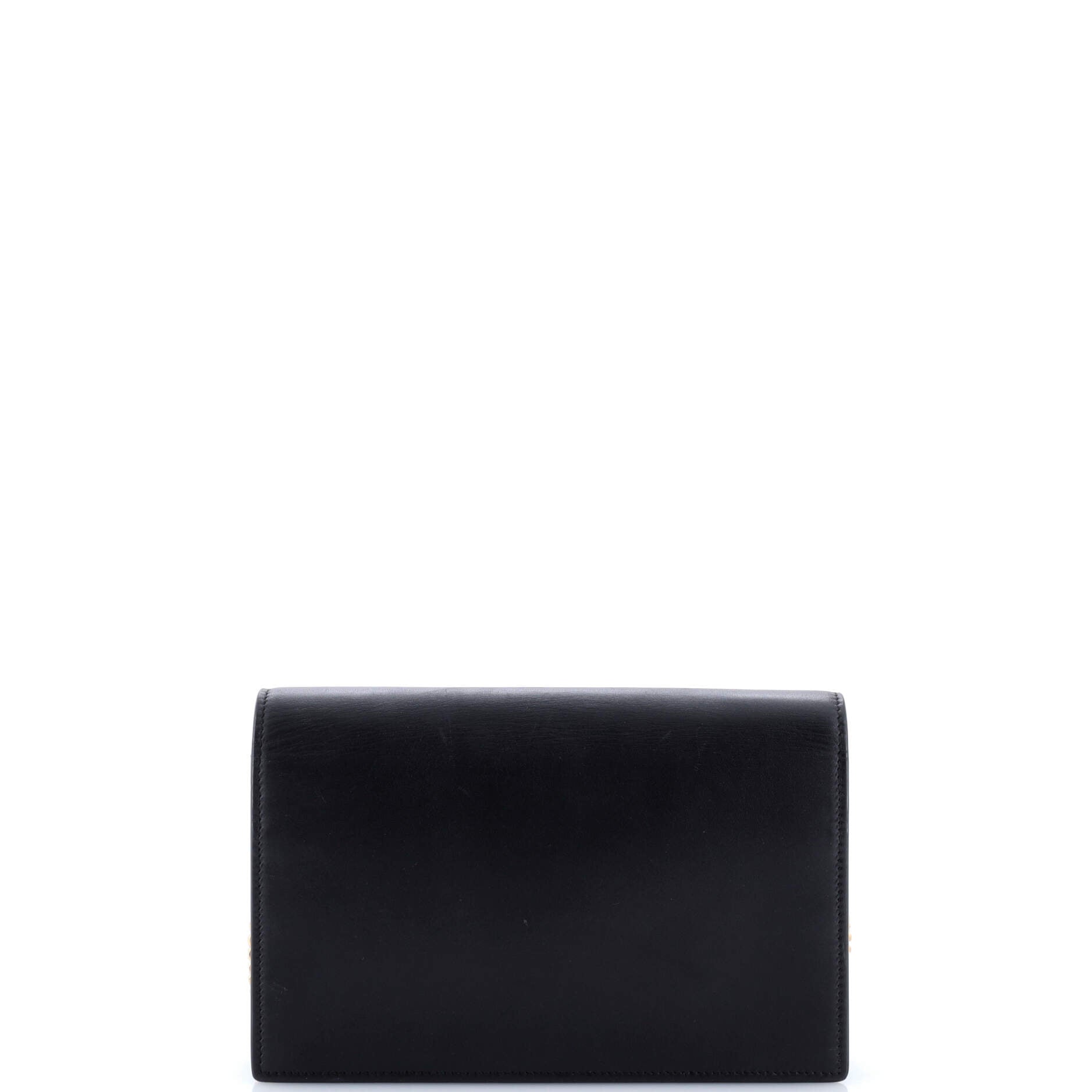 Classic Monogram Tassel Chain Wallet Leather