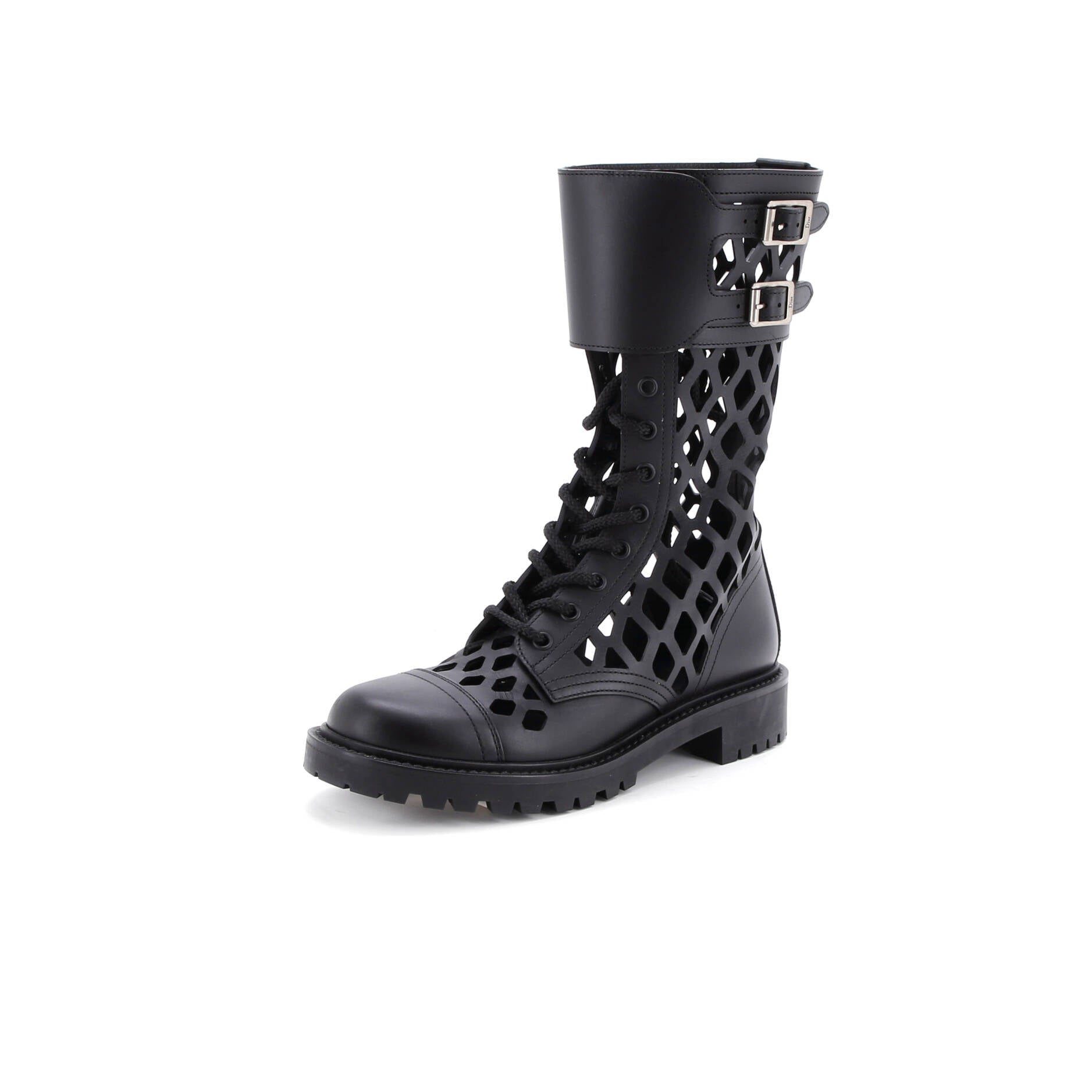 Women's D-Trap Cut-Out Ankle Boots Leather