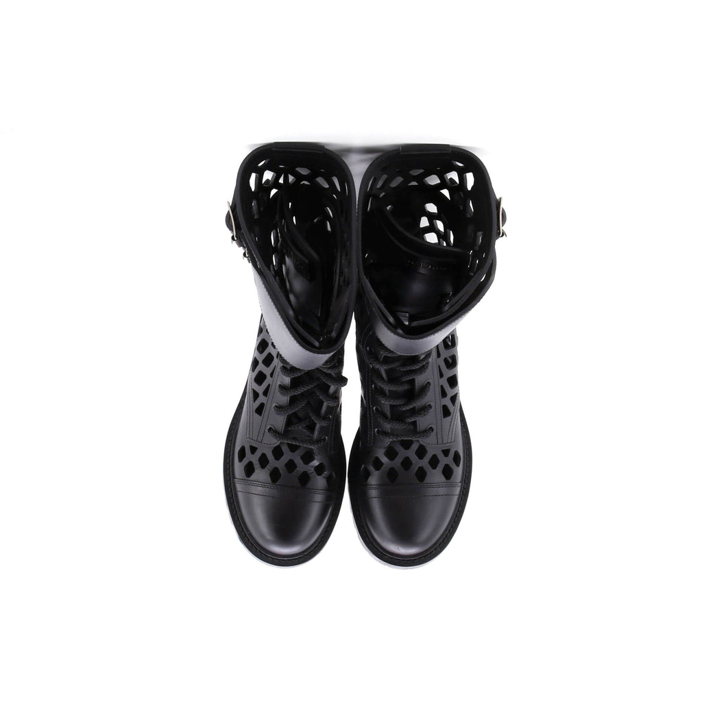 Women's D-Trap Cut-Out Ankle Boots Leather