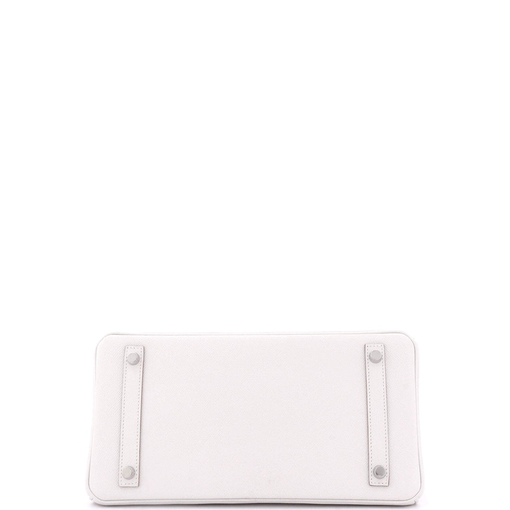 Birkin Handbag Light Epsom with Palladium Hardware 30