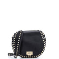 Rockstud Flip Lock Saddle Bag Leather Small
