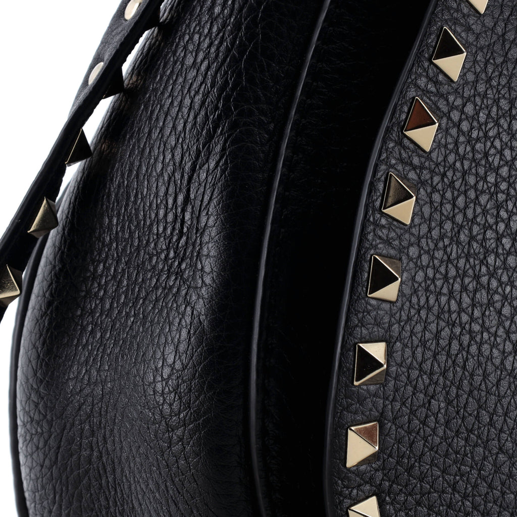 Rockstud Flip Lock Saddle Bag Leather Small