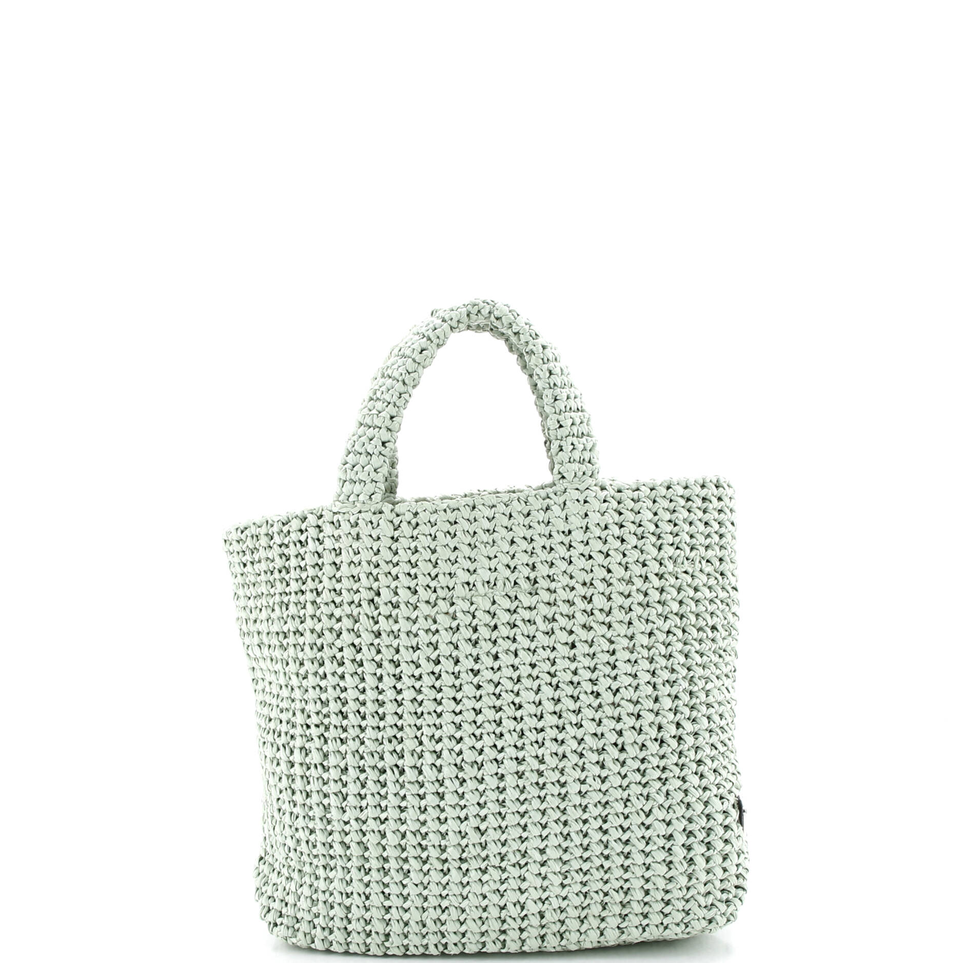 Logo Tote Raffia Small
