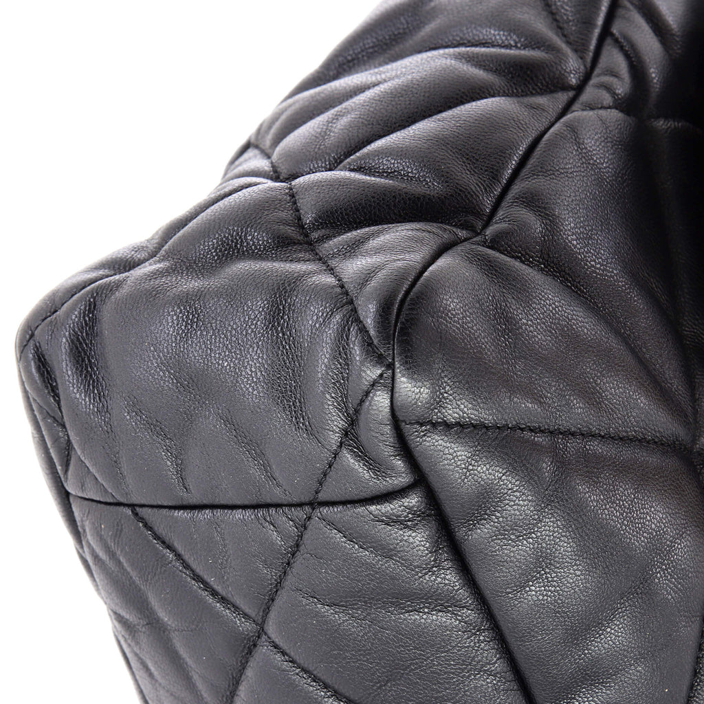 19 Flap Bag Quilted Leather Maxi